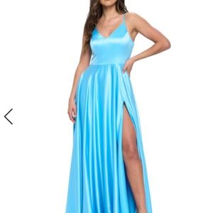 NWT B Darlin Formal Gown / Bright Baltic Sea Blue